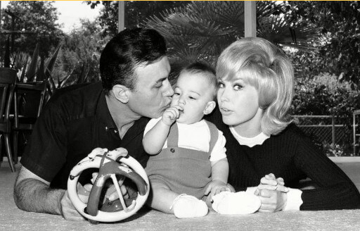 Matthew with his parents